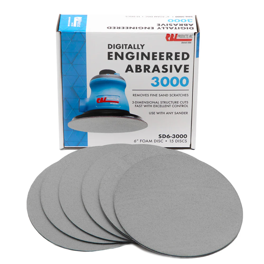 VELCRO 6" SANDING DISCS-P3000 15